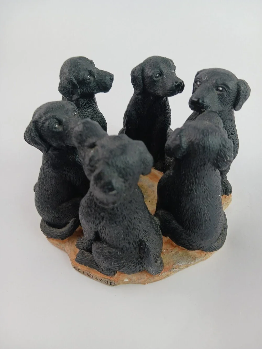 Black Lab Circle Votive Candle Holder Continental Creations #P608 S6328
